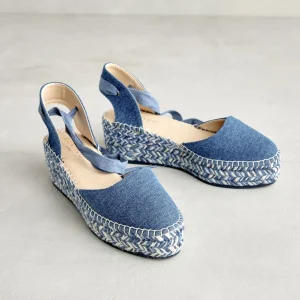 Hot Campesina Denim Espadrillas