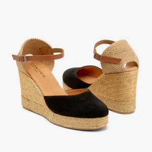 Discount Campesina Nera Sette Corde Espadrillas