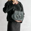 Clearance Crossbody Nera in Pelle Borse