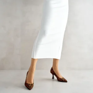 Outlet Décolleté Leopardo Tacco Cubano Décolleté