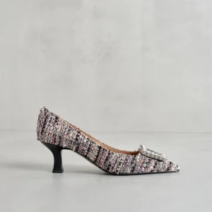 Sale Decolleté Tweed e Rosa Décolleté