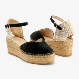 Best Espadrillas Nera con Cinturino Espadrillas