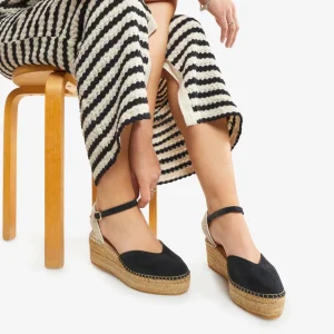 Best Espadrillas Nera con Cinturino Espadrillas