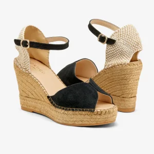 Online Espadrillas Nera Open Toe Espadrillas