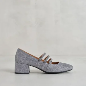 Fashion Mary Jane Rete Glitterata Décolleté