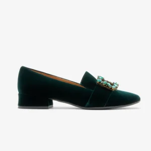 Hot Mocassino Gioiello Verdone Mocassini