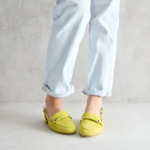 Discount Mocassino Slingback Lime Mocassini