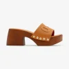 Hot Mule Morsetto Sandali Con Tacco