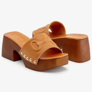 Hot Mule Morsetto Sandali Con Tacco