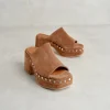 Clearance Mule Open Toe Sandali Con Tacco