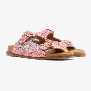 Best Mule Rafia Lilla Sandali Flat