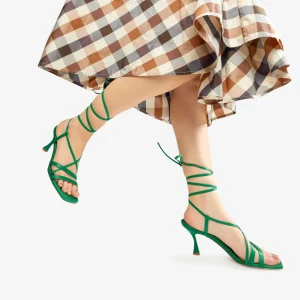 Outlet Sandalo Lace Up Sandali Con Tacco