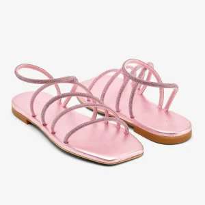 Clearance Sandalo Strass Sandali Flat