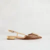 Hot Slingback in Rafia Ballerine