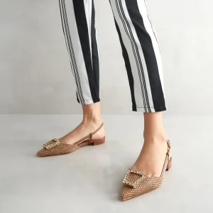 Discount Slingback in Rafia Ballerine