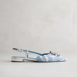 Online Slingback Denim Ballerine