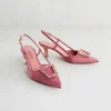 New Slingback in Raso Décolleté