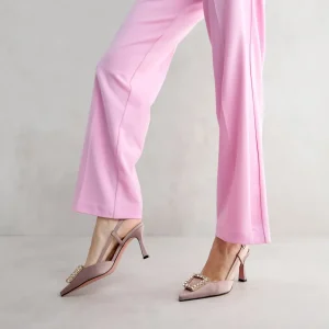 Clearance Slingback in Raso Décolleté