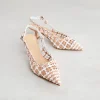 Hot Slingback Intreccio Camel Décolleté