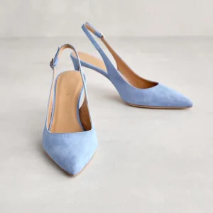 Outlet Slingback Jeans a Punta Décolleté