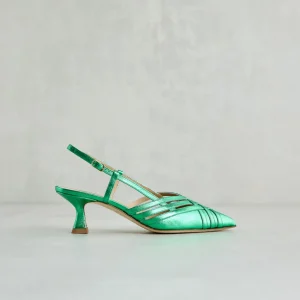 Sale Slingback Laminate Verdi Décolleté