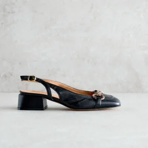 Discount Slingback Quadra Nera Décolleté