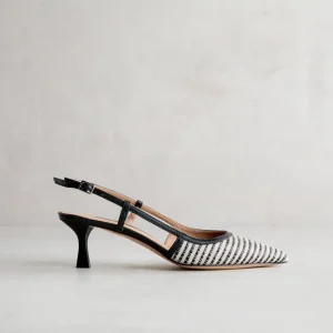 Outlet Slingback Rafia Décolleté