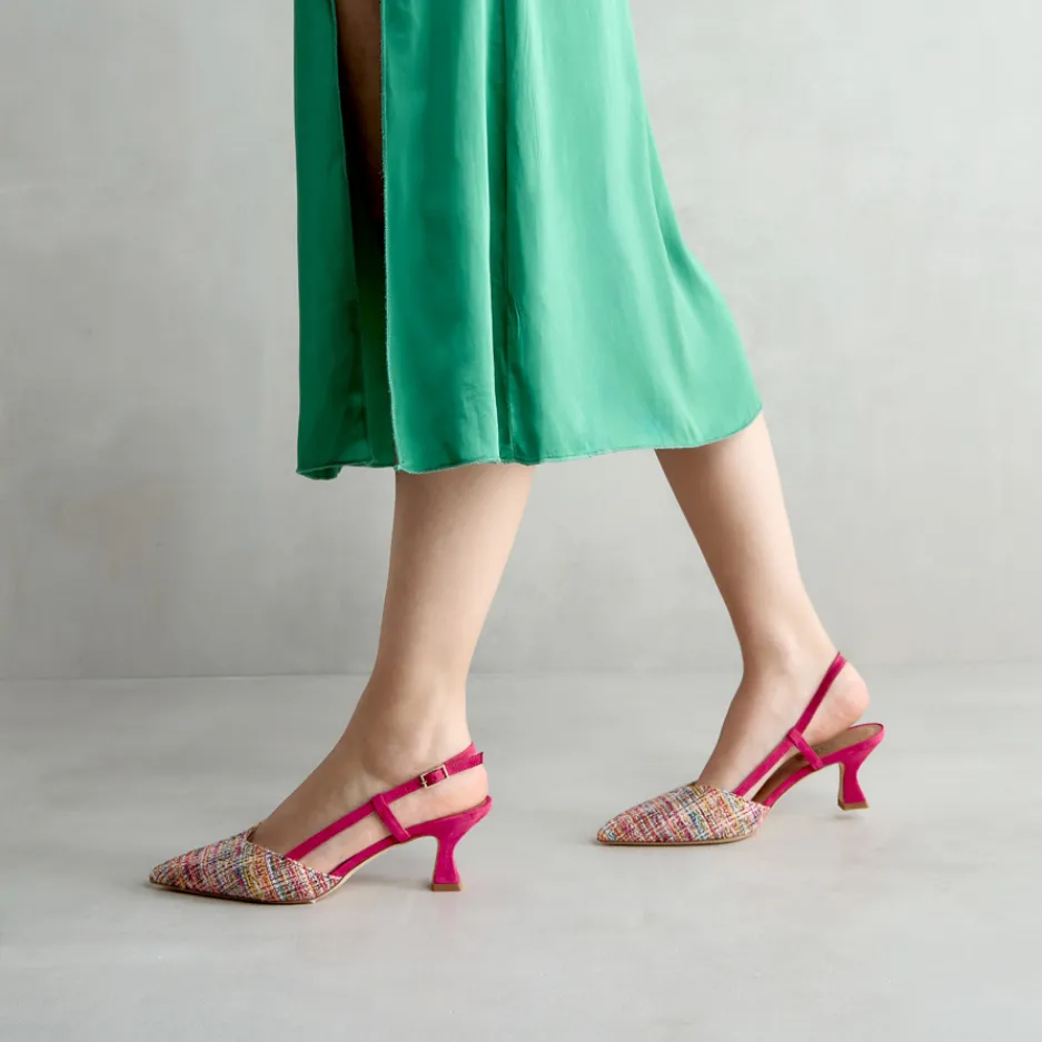 slingback_tela_fuxia_1.webp Discount Slingback Tela Décolleté