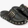 New Slipper Nera con Fibbia Mocassini