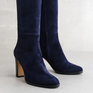 Fashion Stivale in Camoscio Stivali Con Tacco