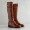 Sale Stivale Marrone al Polpaccio Stivali Flat