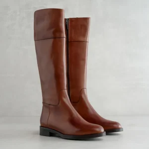 Sale Stivale Marrone al Polpaccio Stivali Flat