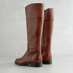 Sale Stivale Marrone al Polpaccio Stivali Flat