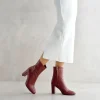 Fashion Stivaletto Tacco Rivestito Stivaletti Con Tacco