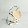 Hot V-Bag Bianca in Rafia Borse