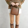 Outlet V-Bag in Pelle Bruciato Borse