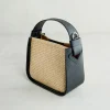 Outlet V-Bag Nera in Rafia Borse